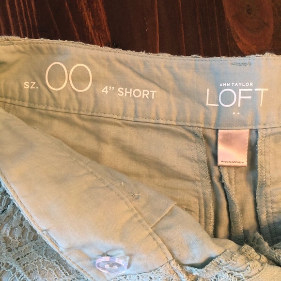 ☀️LOFT 4” Lace Crochet Shorts - Picture 5 of 8